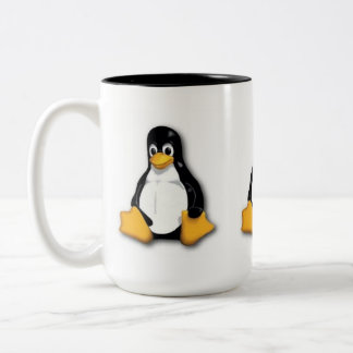 Linux Tux Penguin-Mok Tweekleurige Koffiemok