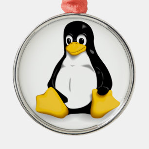Linux Tux-producten Metalen Ornament