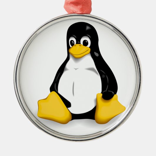 Linux Tux-producten Metalen Ornament (Voorkant)