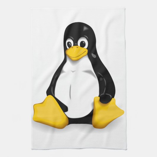 Linux Tux-producten Theedoek (Verticaal)