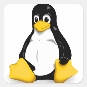 Linux Tux-producten Vierkante Sticker