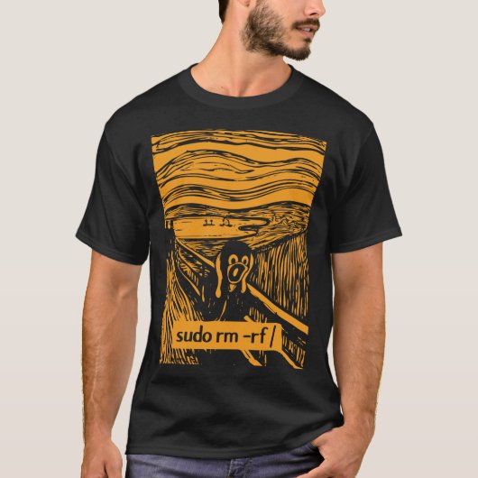 Linux Tux Root Purge Scream Premium T-Shirt (Voorkant)