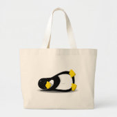 Linux Tux sleeping Grote Tote Bag (Voorkant)