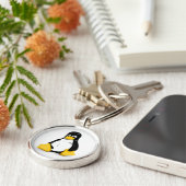 Linux Tux-Sleutelhangers Sleutelhanger (Zijkant)