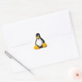 Linux Tux the Penguin Driehoek Sticker (Envelop)