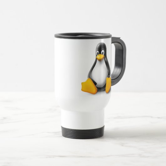 Linux Tux the Penguin Reisbeker (Voorkant rechts)