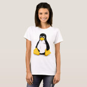 Linux Tux Womens Tee Shirt (Voorkant volledig)