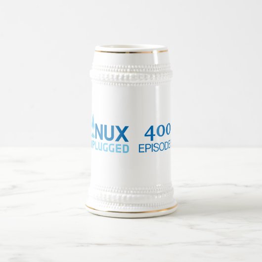 LINUX Unplugged Beer Stein Bierpul (Center)
