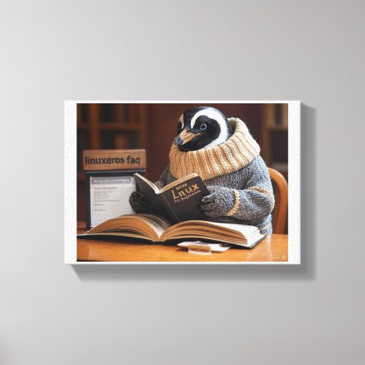 Linuxeros FAQ Canvas Afdruk (Voorkant)