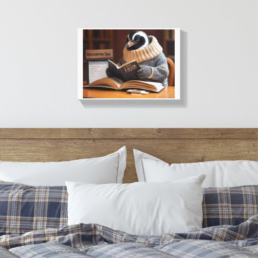 Linuxeros FAQ Canvas Afdruk (Insitu (Slaapkamer))