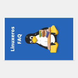 Linuxeros FAQ Rechthoekige Sticker