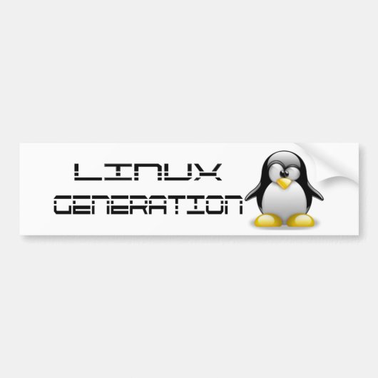 LinuxGeneration Bumpersticker (Voorkant)