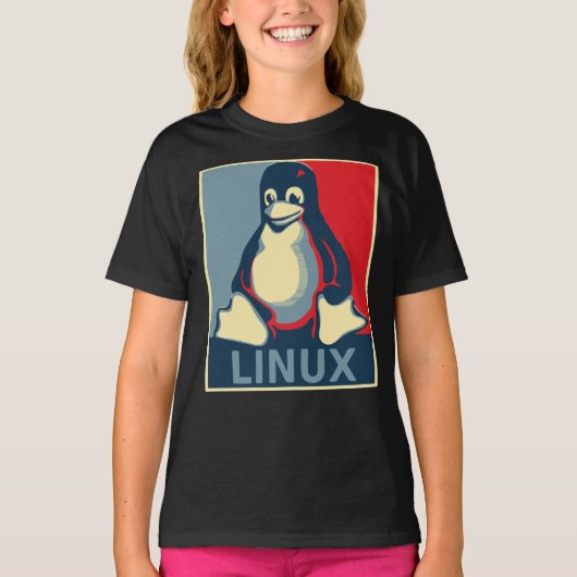 Linuxpinguïn obama poster Classic T-Shirt (Voorkant)