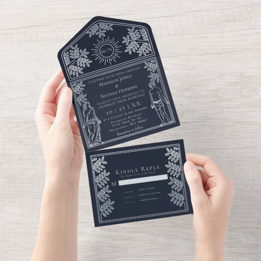 L'invitation de mariage de la carte Tarot Argent (Déchirure)