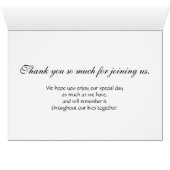 L'invitation personnalisable place Placecard (Intérieur Horizontal (Bas))