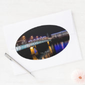 Linz, Oostenrijk Ovale Sticker (Envelop)