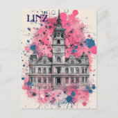 Linz Oostenrijk Reizen Briefkaart (Voorkant)