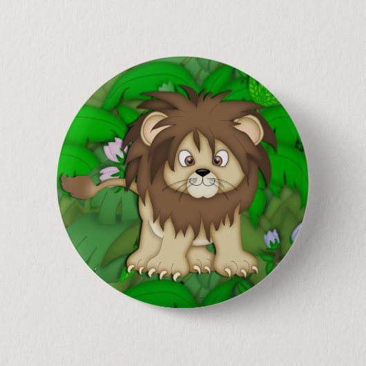 Lion1 Ronde Button 5,7 Cm (Voorkant)