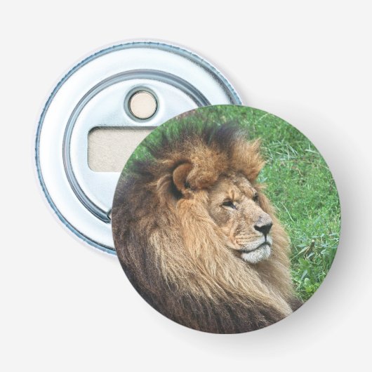 Lion 001 button flesopener (Voorkant)