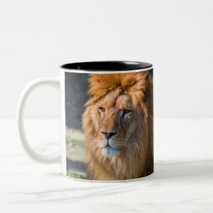 Lion 013 tweekleurige koffiemok