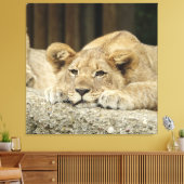 Lion 040 canvas afdruk (Insitu (Woonkamer))