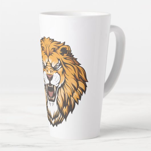 Lion 17oz Latte Mug (Angle droit)