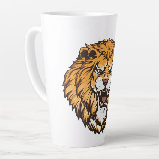 Lion 17oz Latte Mug (Angle gauche)