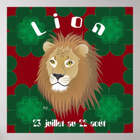 Lion 23 juillet 22 Poster d'août (Devant)