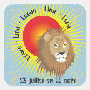 Lion 23 juillet au 22 août Autocollants