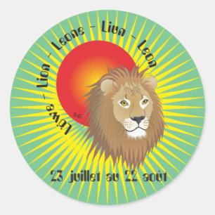 Lion 23 juillet au 22 août Autocollants