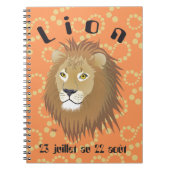 Lion 23 juillet au 22 août Carnet Notitieboek (Voorkant)