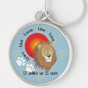 Lion 23 juillet au 22 août Porte-clés Sleutelhanger