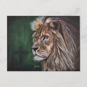 Lion Acrylverfbriefkaart Briefkaart