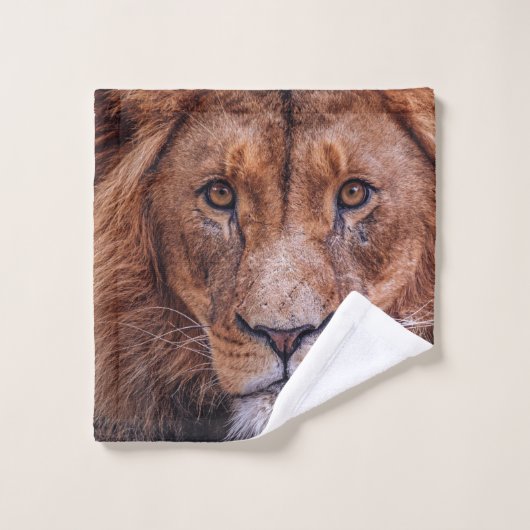 Lion africain (Gant de toilette)