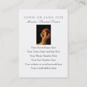 Lion africain puissant - Carte de visite à deux cô (Dos)