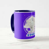 Lion agneau animal de compagnie Sympathy café Mug (Devant gauche)