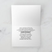 Lion, agneau et Ange - Carte de Noël (Intérieur)