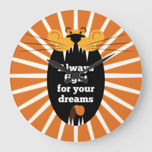 Lion - Altijd vechten voor je dromen Grote Klok