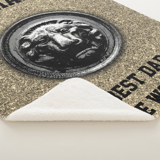 Lion Ancient Symbool in Moderne Trendy Graphics Sherpa Deken (3/4)