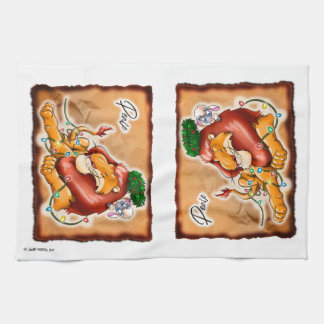 Lion and Lamb Peace beroemd gemaakt door Jeff Will Theedoek