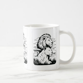 Lion and Lioness Mok – Beschermende Lion Coffee Cu