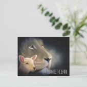 Lion and the Lamb Briefkaart (Staand voorkant)
