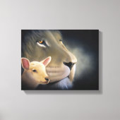 Lion and the Lamb Canvas Afdruk (Voorkant)