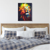 Lion Animal Discovery Adventure Natuur Planet Canvas Afdruk (Insitu (Slaapkamer))