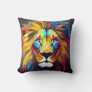 Lion Animal Discovery Adventure Natuur Planet Kussen