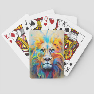 Lion Animal Discovery Adventure Natuur Planet Pokerkaarten