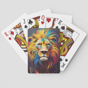 Lion Animal Discovery Adventure Natuur Planet Pokerkaarten