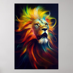 Lion Animal Discovery Adventure Natuur Planet Poster