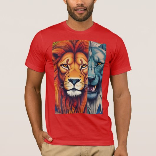 Lion Animal Kingdom Tshirt ontwerp (Voorkant)