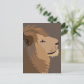 Lion Animal Wildlife Big Cat Briefkaart (Staand voorkant)